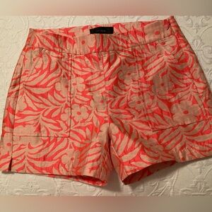 J. Crew Women's Pink Floral Jacquard Shorts NWT